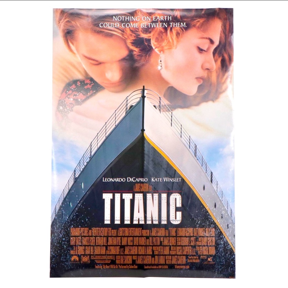 "Titanic" Double-Sided Style A One Sheet Poster Paramount Original Versión